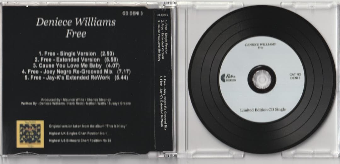 Deniece Williams - Free　リミックス集 CD