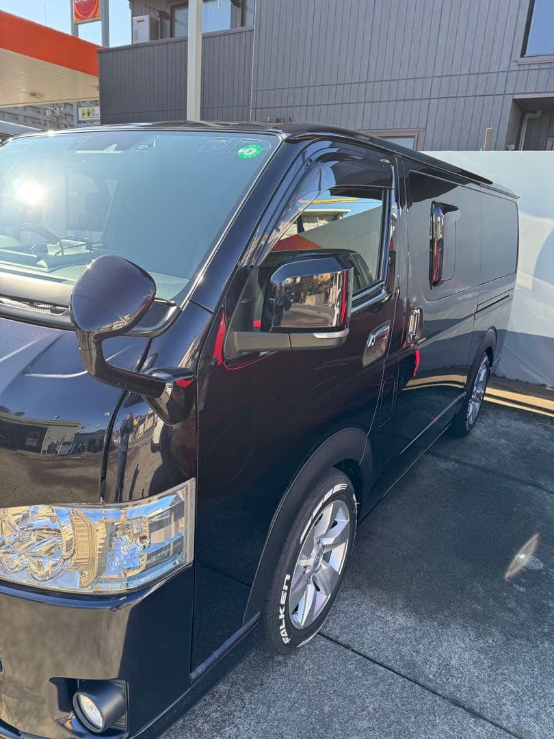 週末限定値下げ200系ハイエース 6型ルックウインカー付きドアミラー