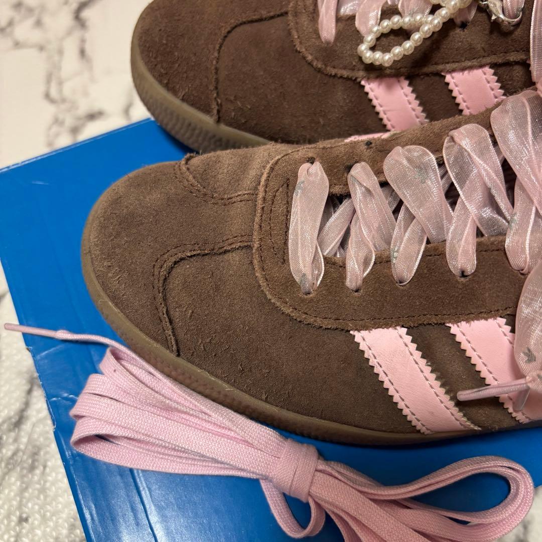 adidas GAZELLE ブラウン×ピンク　最終値下げ