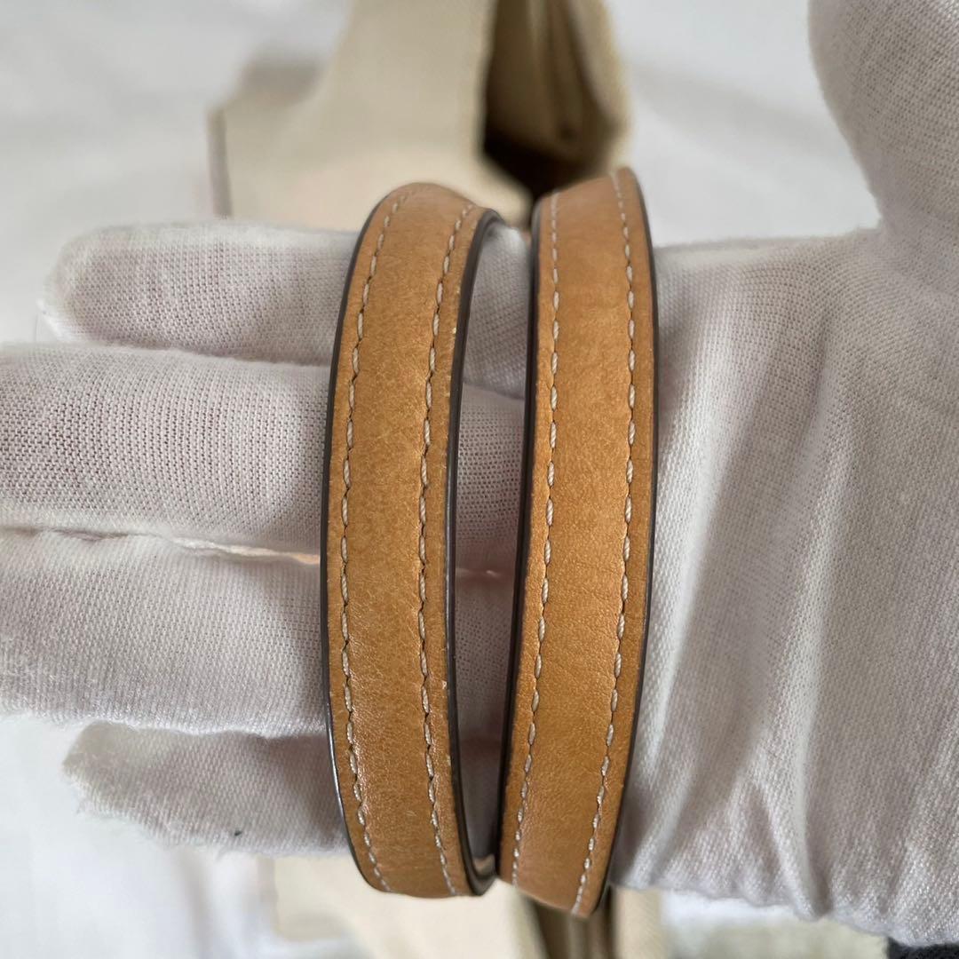 【美品】トリーバーチ エラ トートバッグ レザー×キャンバス ベージュ A4可