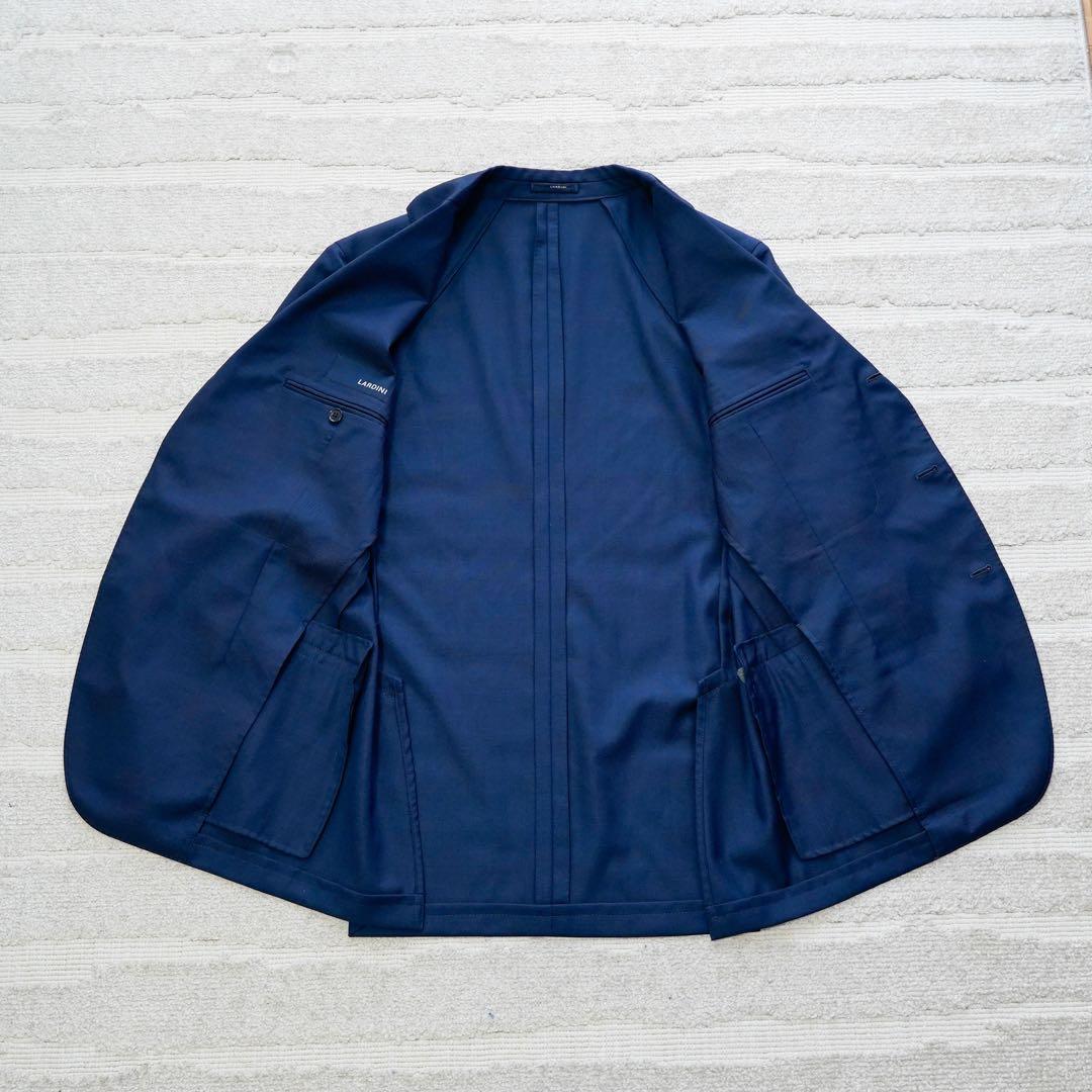 【極美品】ラルディーニ スーツ 上下セット 50 ネイビー ウール