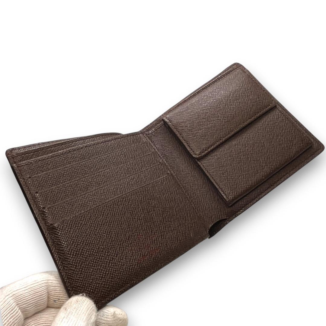 とどこ様　ルイヴィトン ダミエエベヌ 二つ折り財布　ポルトフォイユマルコ