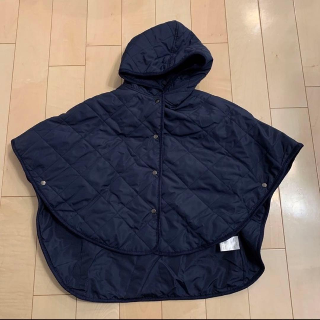 新品　ママコート　キルティング　ネイビー　ダッカー付き　M