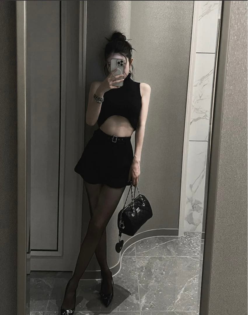 Darich サイドスリットハイウエストショートパンツ