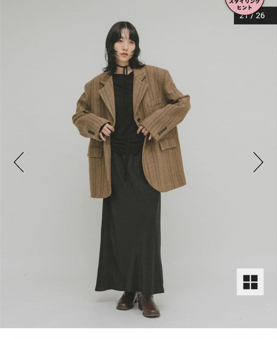 KBFウールMIXテーラードジャケット