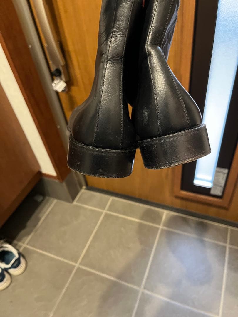 00s ミリタリー　チャッカブーツ　uk レザー