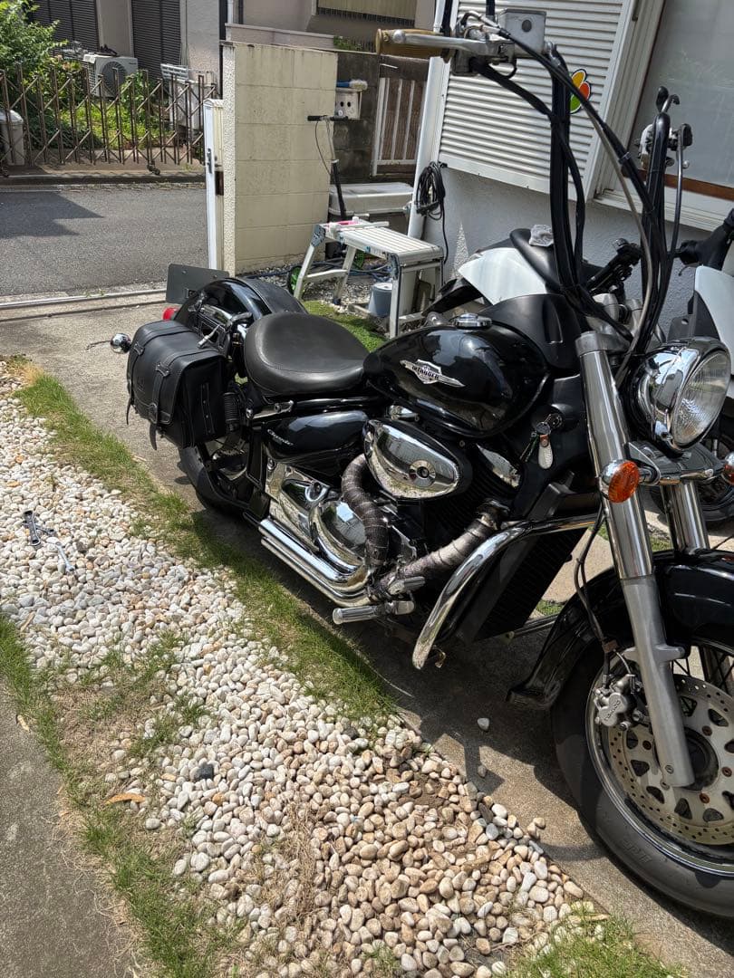 イントルーダークラシック400 ステンレス製クロームマフラー ケンテック