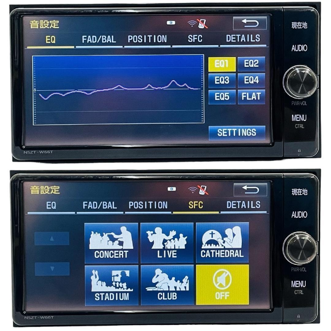 2018年地図トヨタ純正 SDナビ NSZT-W66T BT/HDMI/TV対応