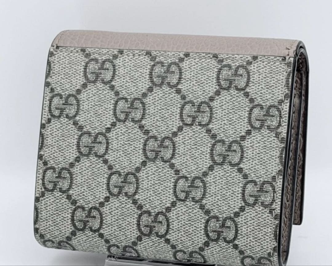 【最終値下げ】GUCCI マーモント　コンパクトウォレット　ダスティピンク　美品