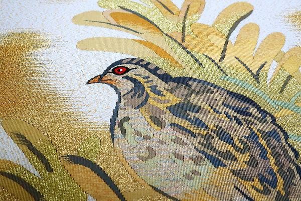 ★専用★未使用品 名古屋帯 松葉仕立て 綴れ ウズラ 長さ3m74cm