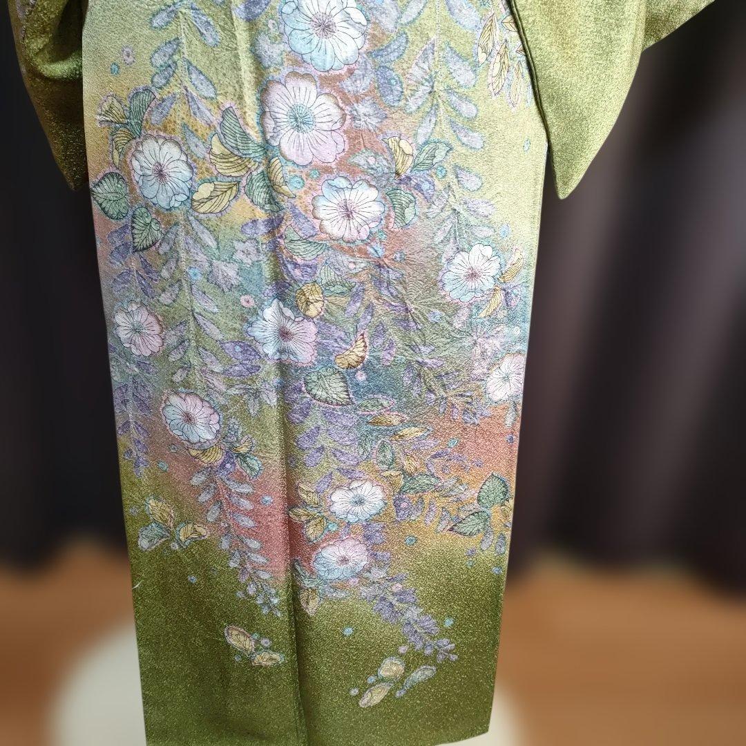 訪問着フルセット 辻が花柄