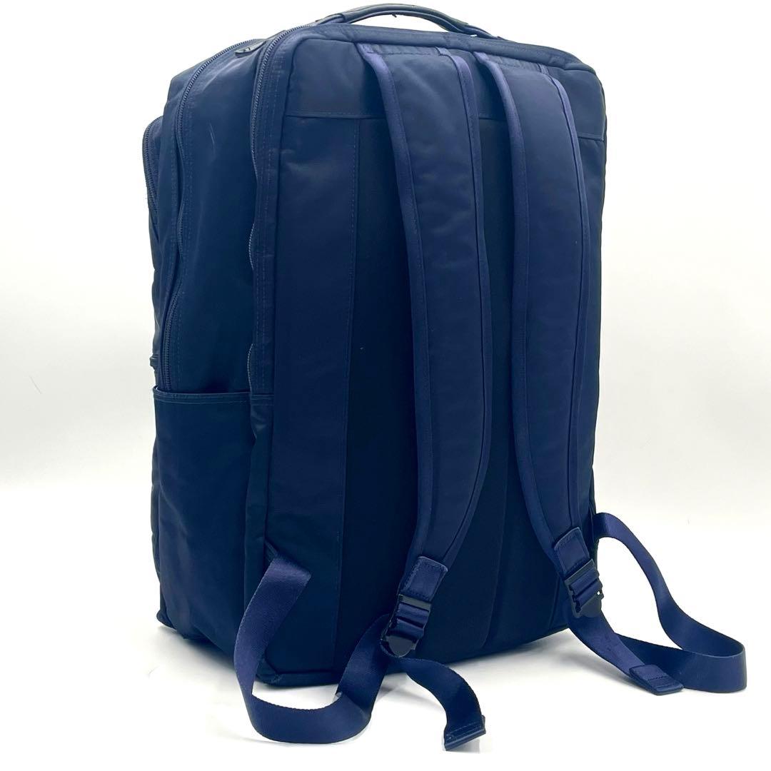 【美品】PORTER TIME ポーター タイム バッグパック ビジネスネイビー