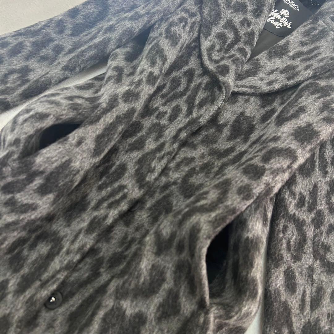 未使用級✨マックスアンドコー　モヘア　レオパード　アニマル　比翼シャギーコート
