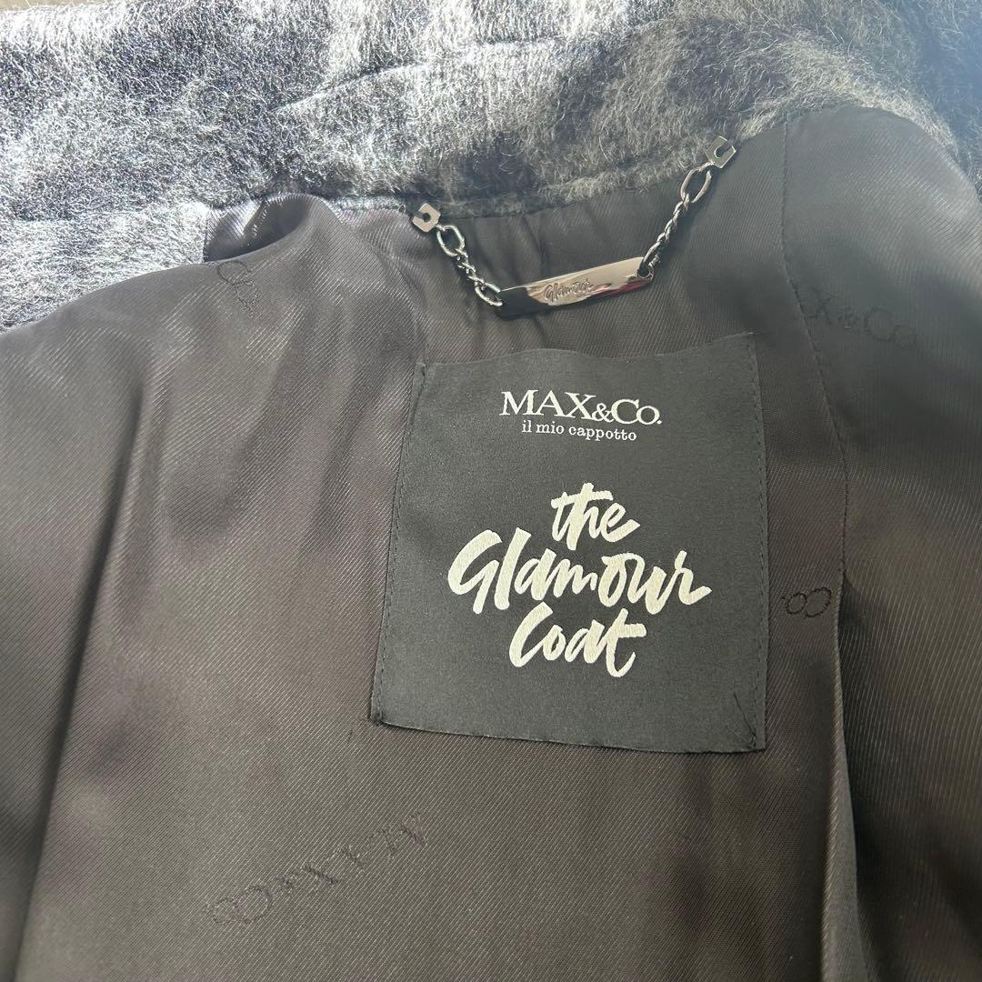 未使用級✨マックスアンドコー　モヘア　レオパード　アニマル　比翼シャギーコート