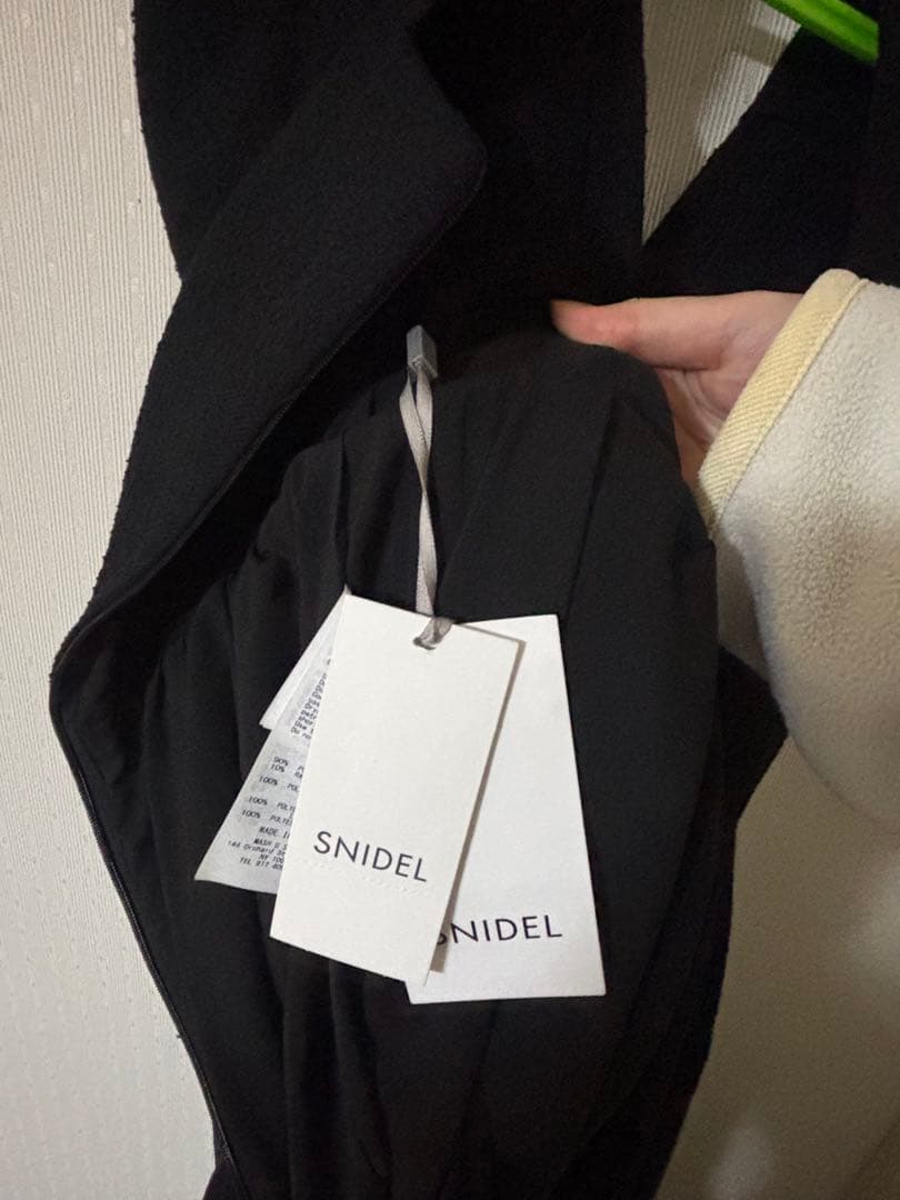 【新品未使用タグ付き】snidelスナイデル　ジレディティールジャンスカ