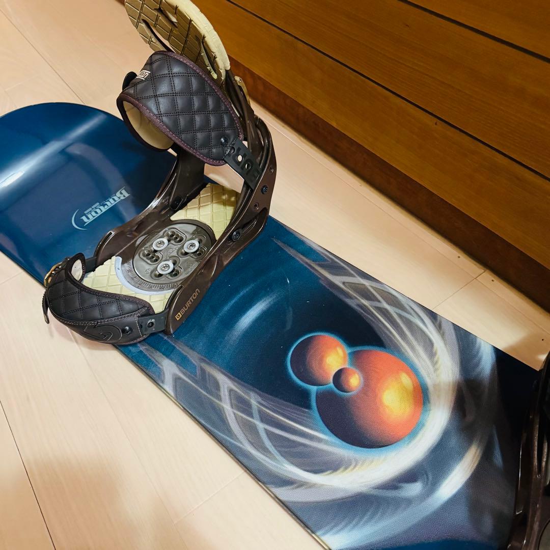 バートン155cmスノーボード ビンディングバインディング付き