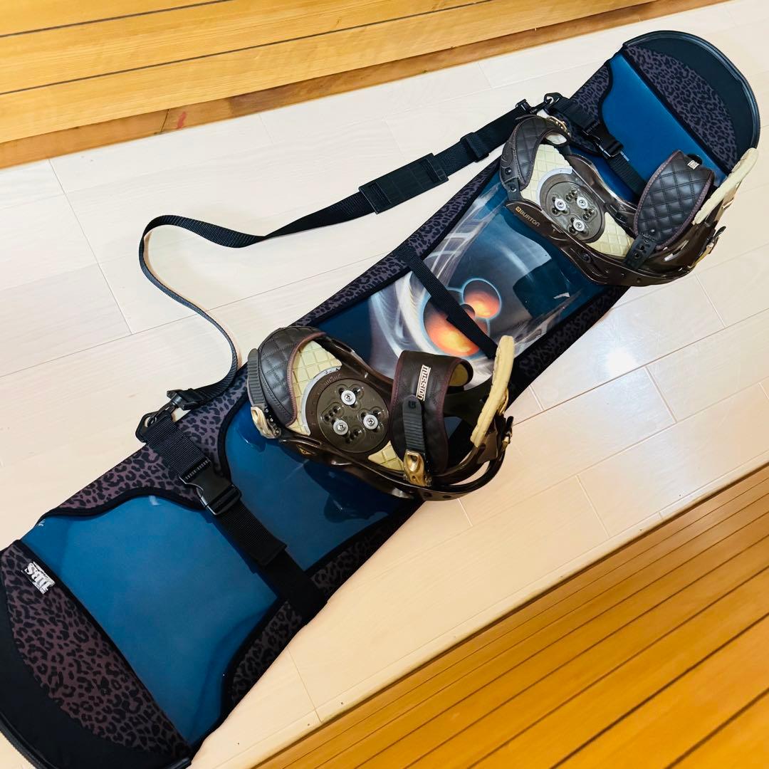 バートン155cmスノーボード ビンディングバインディング付き