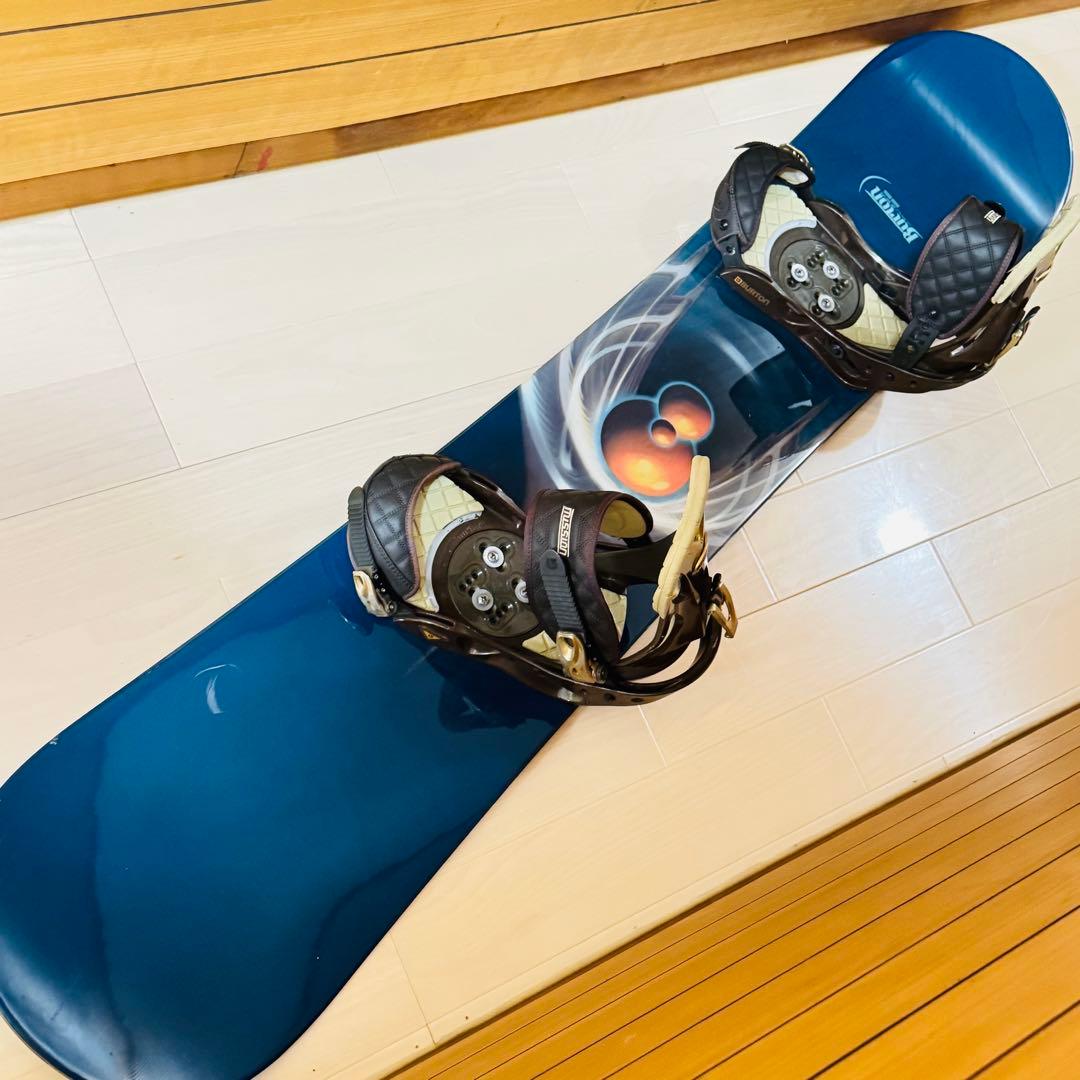 バートン155cmスノーボード ビンディングバインディング付き