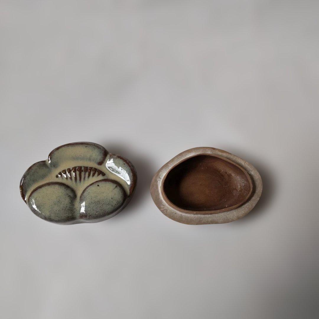 高取梅香合 高取焼 亀井味楽 作 共箱 香合 茶道具 茶器 新品 未使用 保管品