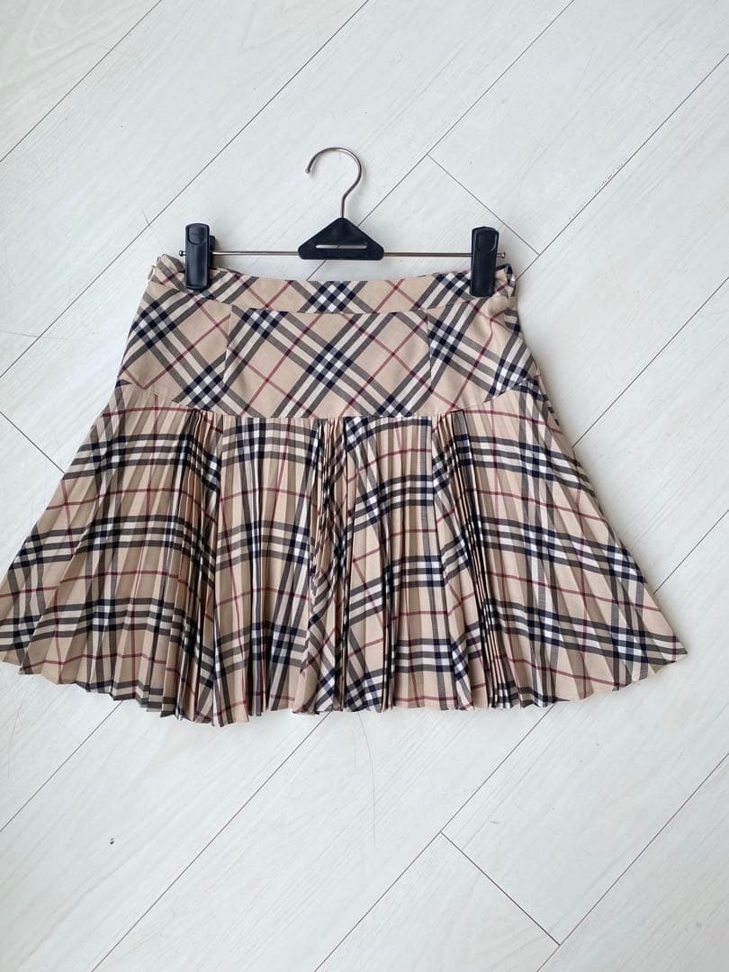 超美品 バーバリーブルーレーベルノバチェック スカート 36