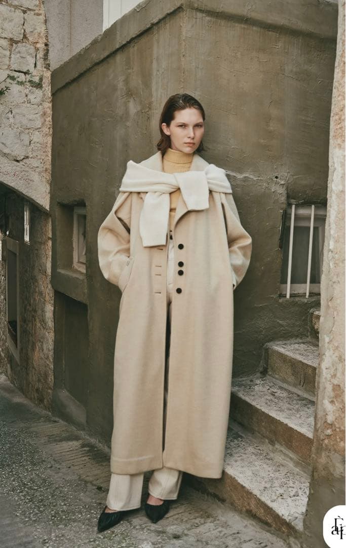 最終お値下げ　新品 Eaphi MULTI COLLAR LONG COAT