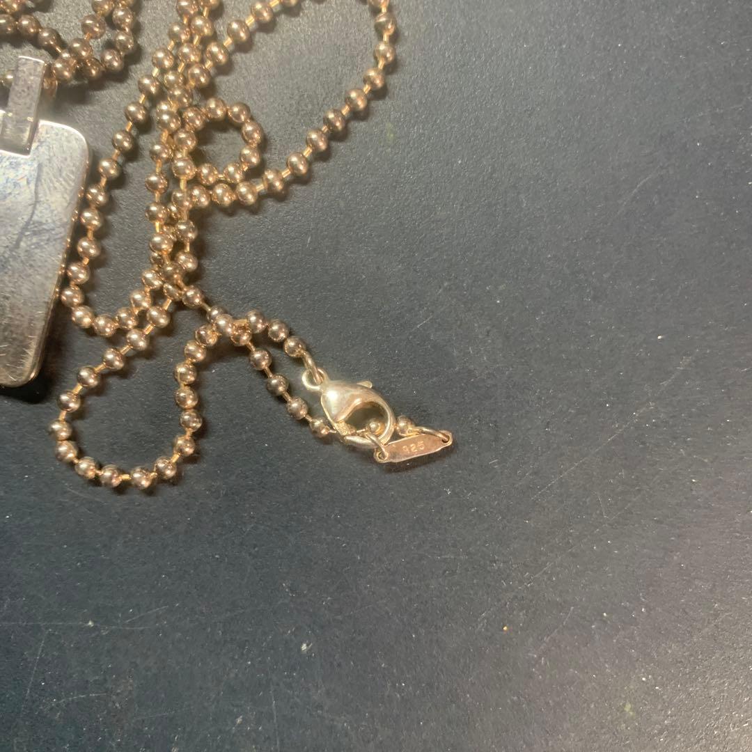 Tiffanyティファニー　プレート型ロゴペンダント　シルバー925