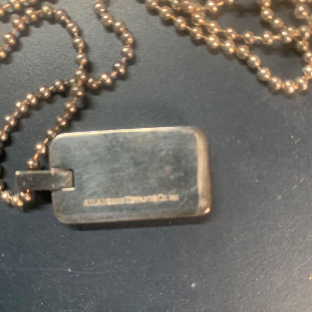 Tiffanyティファニー　プレート型ロゴペンダント　シルバー925