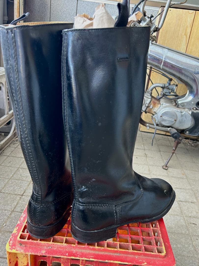 NVA 東ドイツ軍将校用 ビンテージ ロングブーツ　WW2ドイツ軍・日本軍代用に