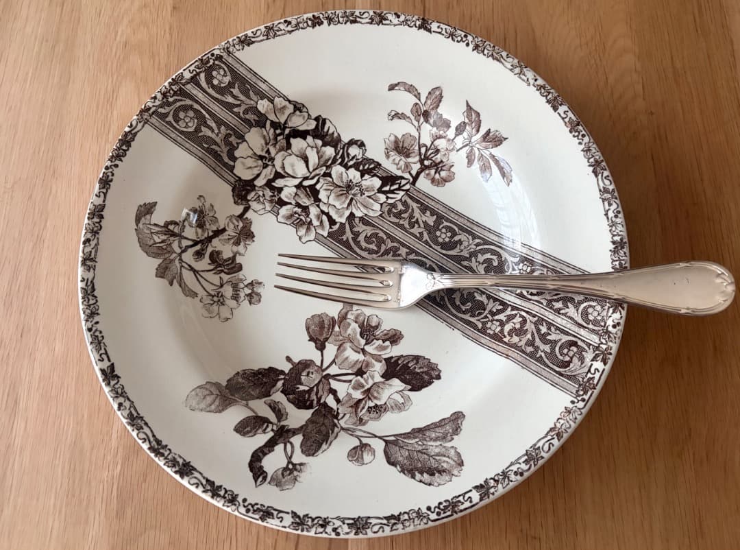 専用　フランスアンティーク プレート ２枚　美品　エミール・ブルジョワ