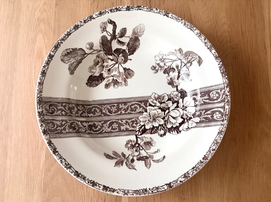 専用　フランスアンティーク プレート ２枚　美品　エミール・ブルジョワ