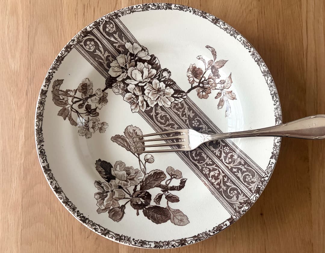 専用　フランスアンティーク プレート ２枚　美品　エミール・ブルジョワ