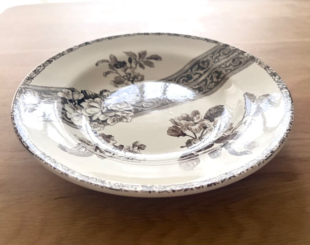 専用　フランスアンティーク プレート ２枚　美品　エミール・ブルジョワ