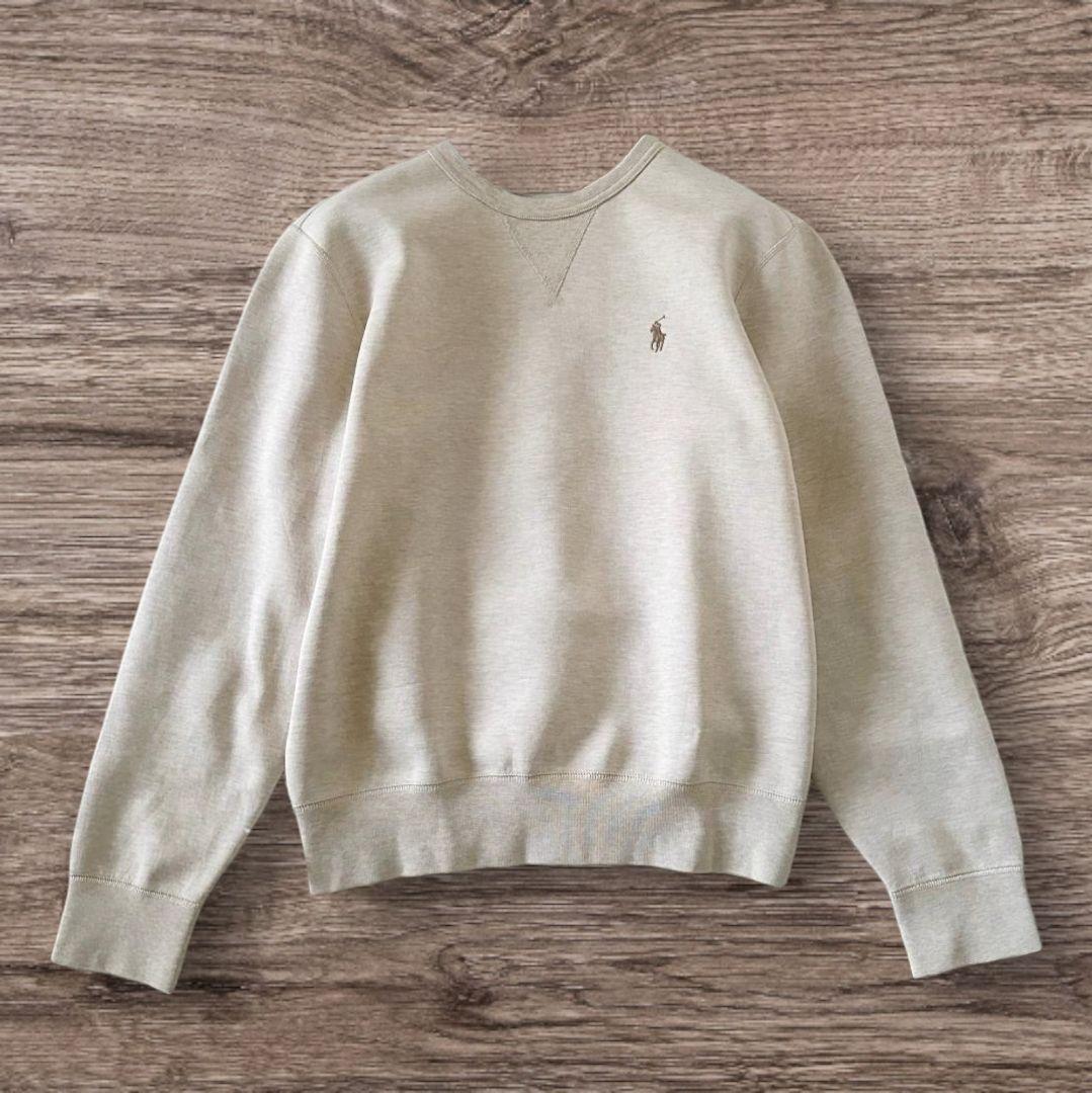 ✨希少美品✨ポロラルフローレン クルーネックスウェット ベージュ XS