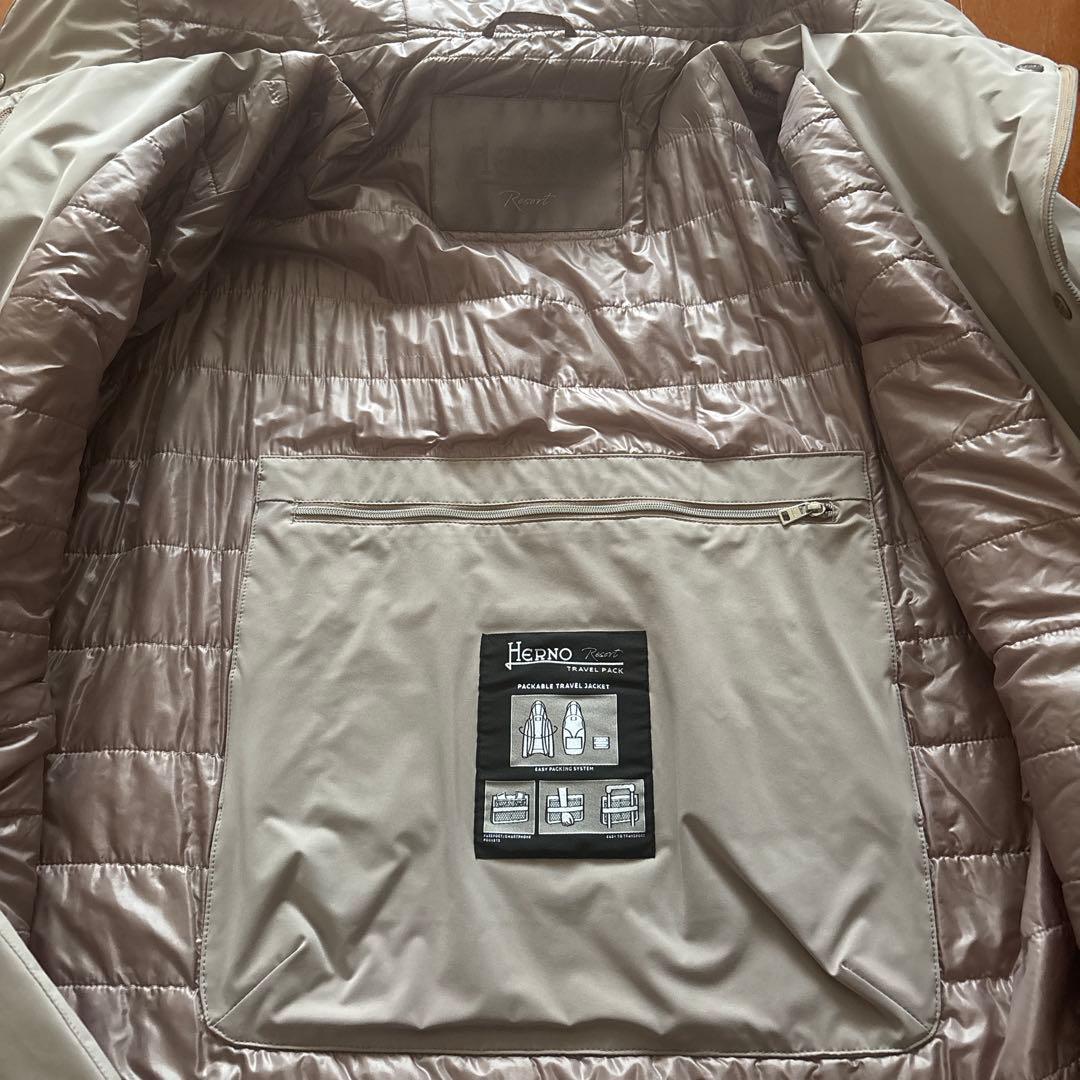 HERNO ヘルノリゾート中綿コート ピンク　40