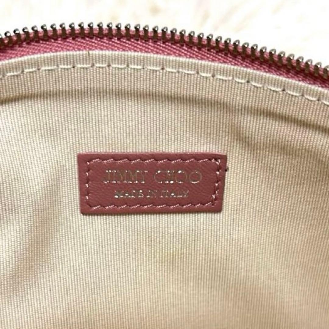 美品　ギャランティカード付き　jimmy choo レザー　アクセサリーポーチ