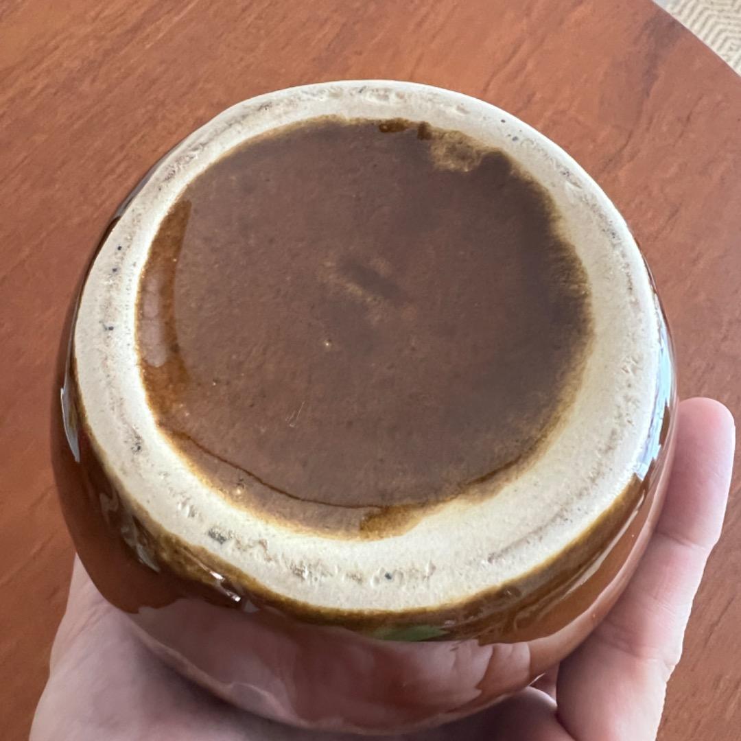 60年代　ドイツ陶器　花瓶　フラワーベース　ラバ　ミッドセンチュリー　北欧