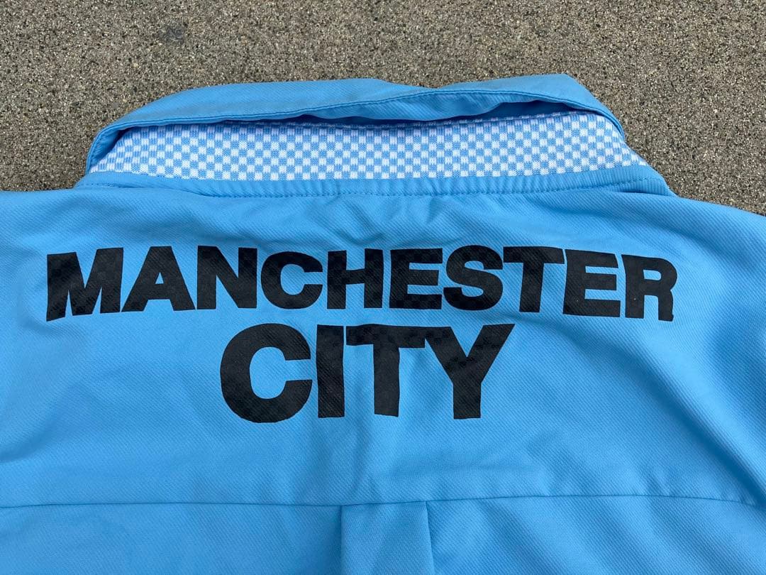 【バックプリント付】UMBRO×マンチェスターシティ/ピステ/ドリルトップ/XL