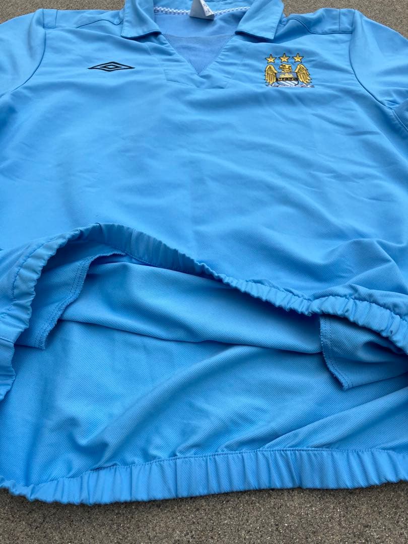 【バックプリント付】UMBRO×マンチェスターシティ/ピステ/ドリルトップ/XL