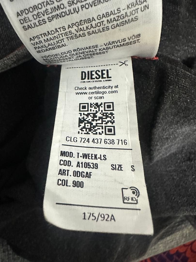 DIESEL 長袖カットソー BTS V着用