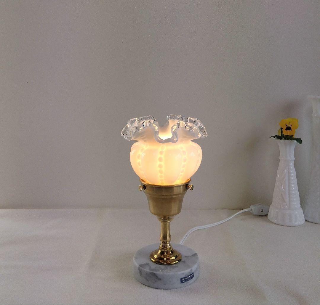 フェントン☆シルバークレスト ラッフルシェードランプ