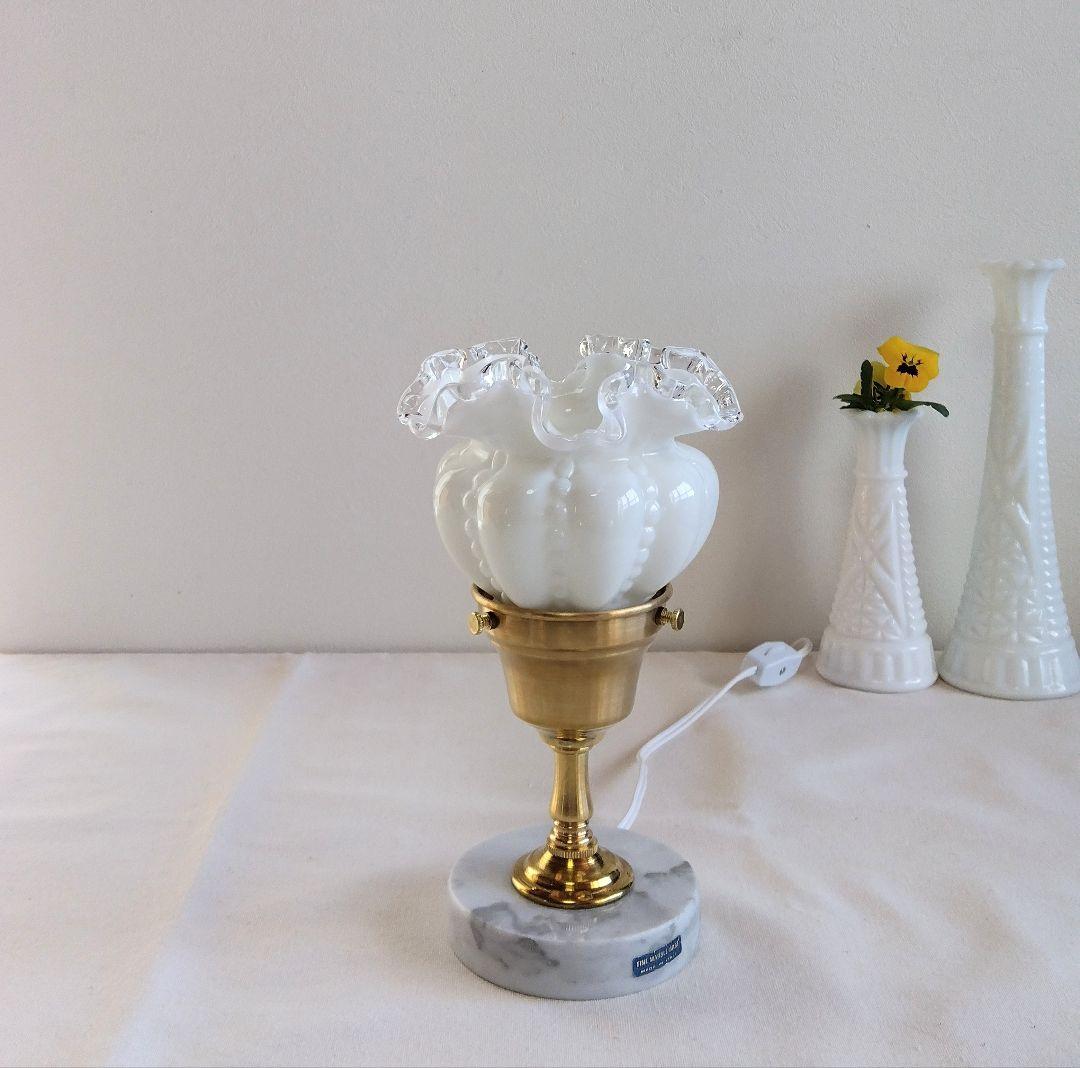 フェントン☆シルバークレスト ラッフルシェードランプ