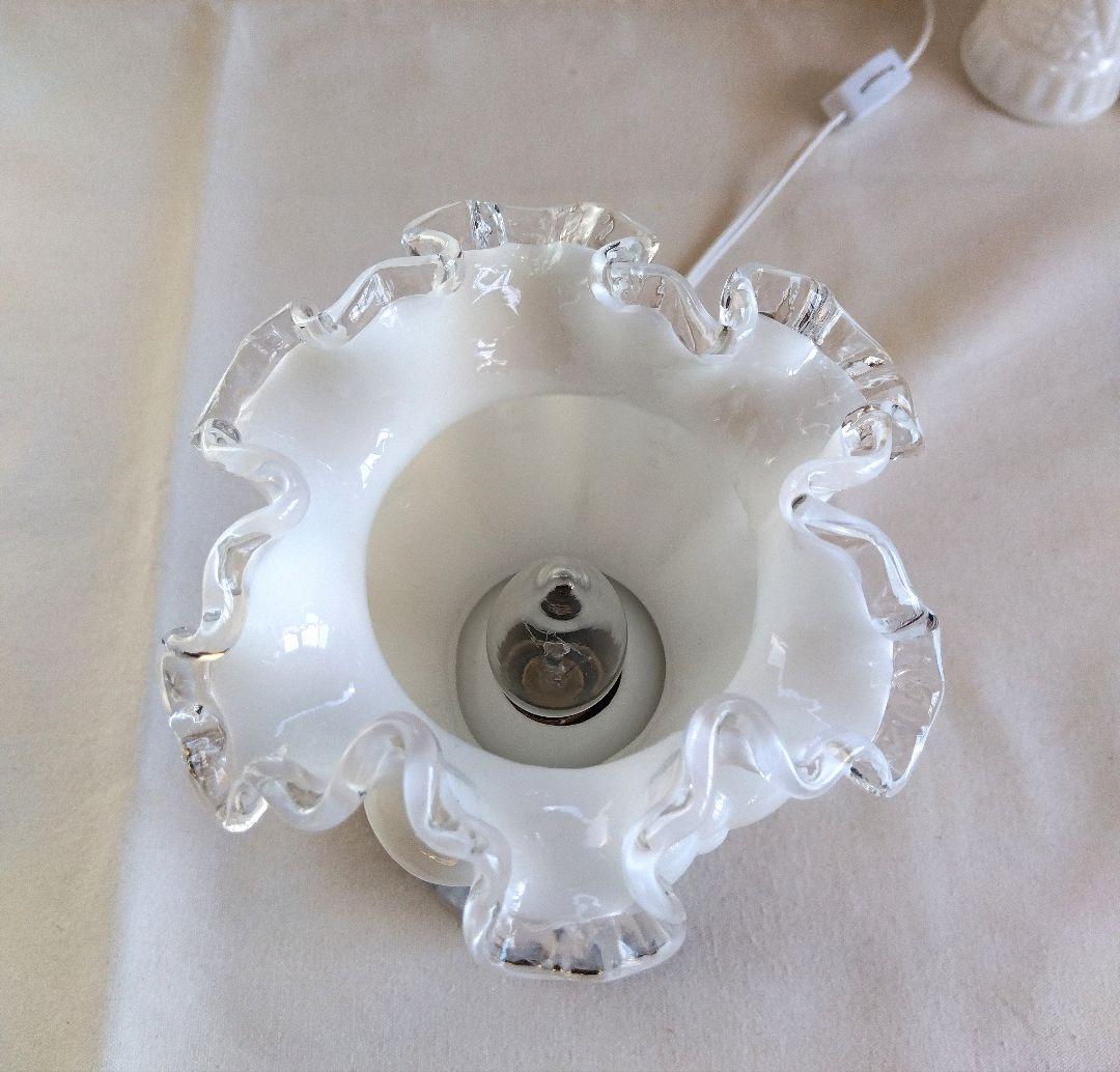 フェントン☆シルバークレスト ラッフルシェードランプ