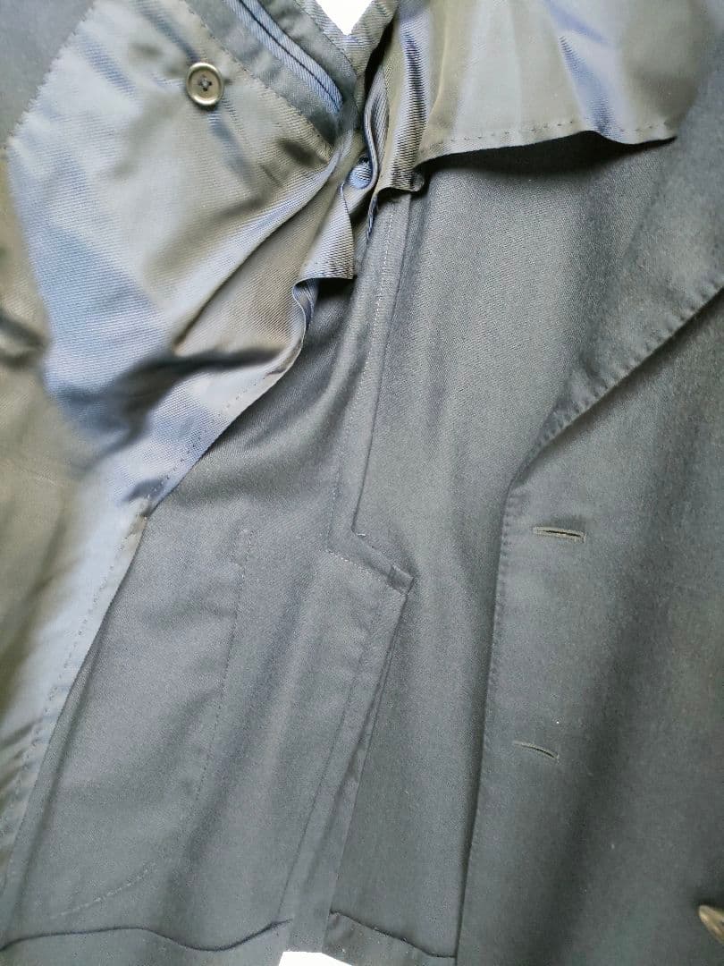 DePetrilloカシミヤネイビー ダブルブレスト テーラードジャケット