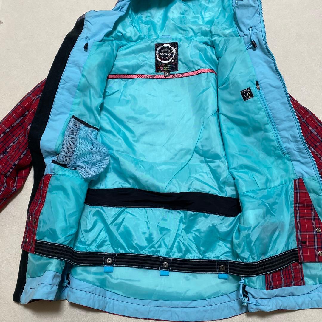 ⭐️X-NIX　PHENIX レディース　スノボジャケット　赤チェック　L＊977