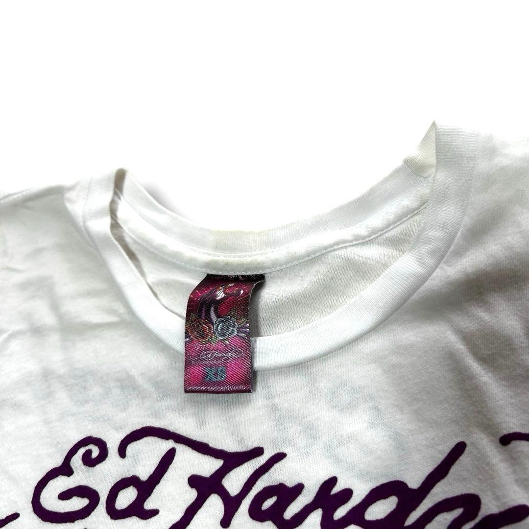 エドハーディー Y2K Tシャツ ピタT スカル ラインストーン XS