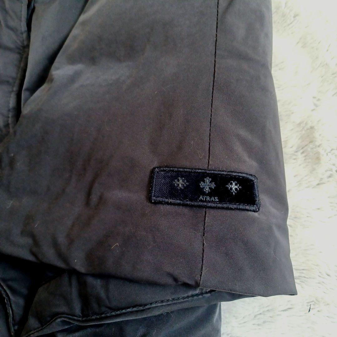 TATRAS　 ネイビー 　ダウンケープ　ポンチョファ―付き