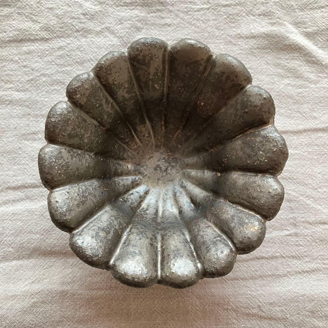 【新品未使用】安福由美子　貫入　黒錆　小鉢　3点セット