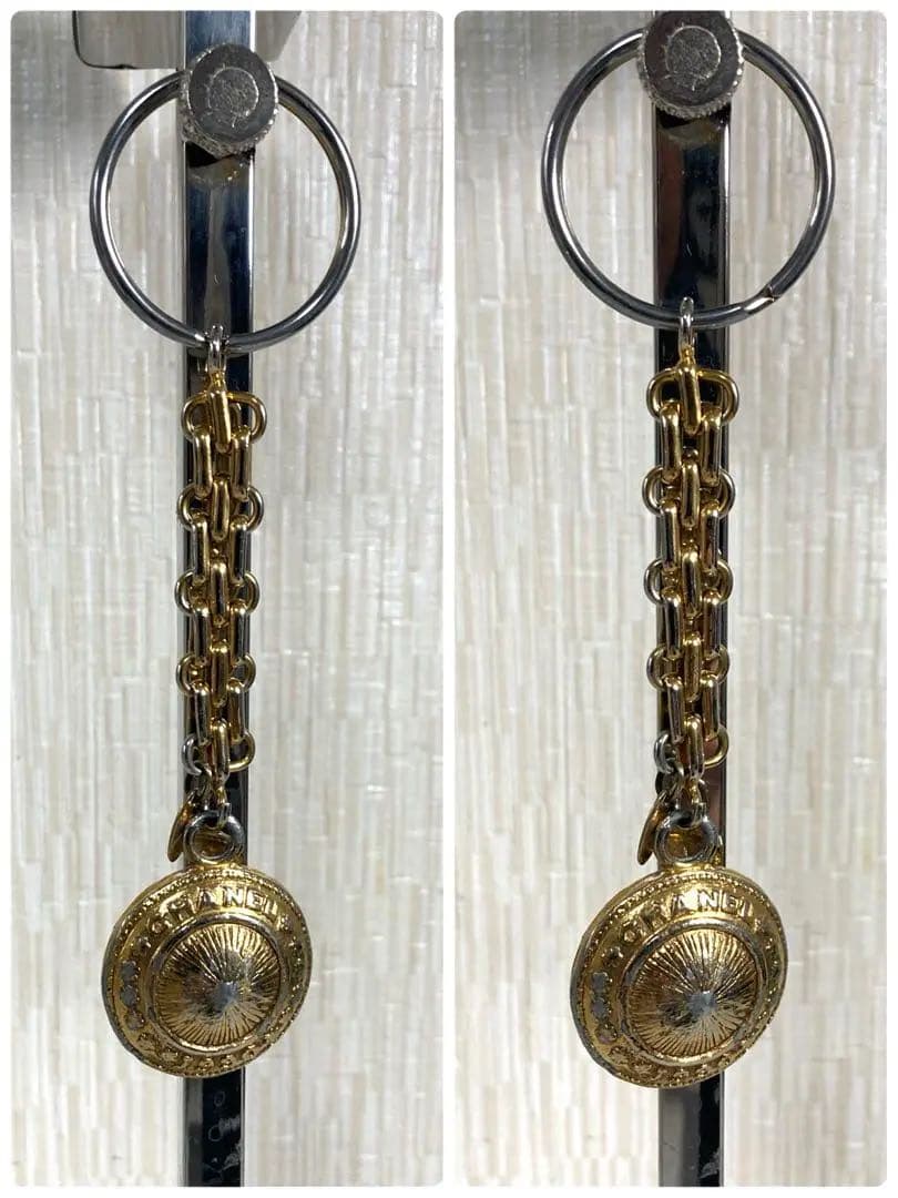 CHANEL シャネル　キーホルダー　キーリング　バッグチャーム　ゴールド　箱付
