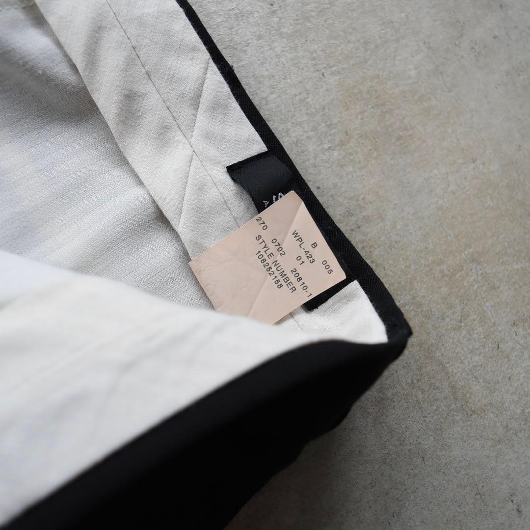 00s SLATES スレイツ ツータックスラックス 黒ブラック W40 L30