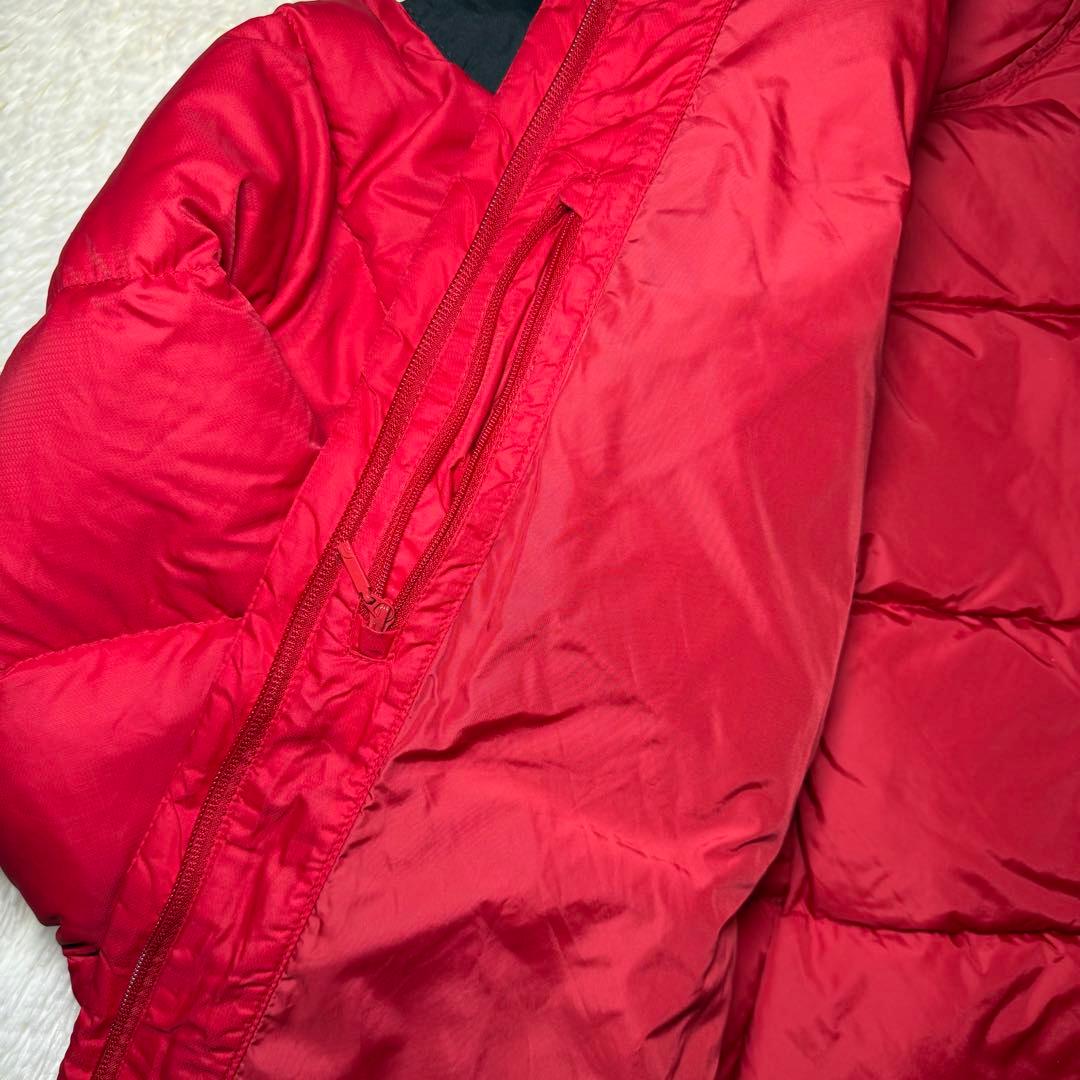 ノースフェイス ダウンジャケット レッドキッズ XXL